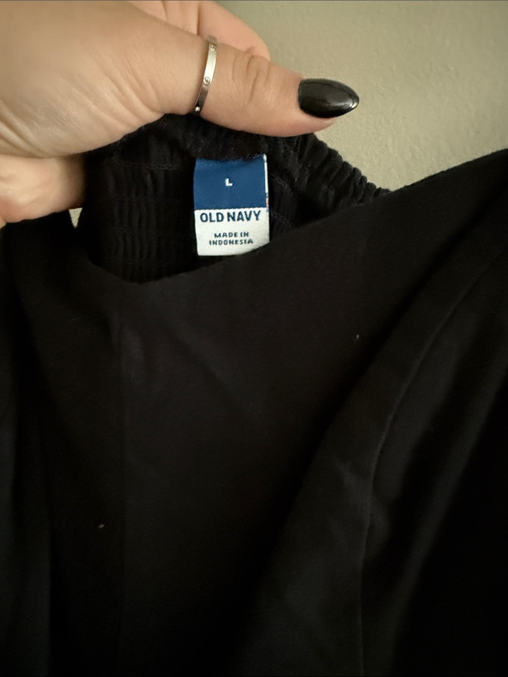 Old Navy Black Sleeveless Jumpsuit with Wide Straps - Picture 2 of 4